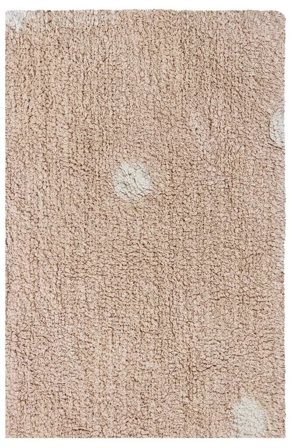 Svetloružový prateľný ručne tkaný bavlnený detský koberec 100x150 cm Mini Dot Rose – Lorena Canals
