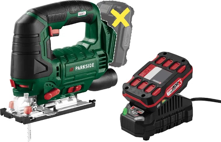 Parkside® Aku priamočiara píla 20 V Pstda 20-Li C3 + Akumulátor 20 V/2 Ah + Nabíjačka 20 V/2,4 A (800012078)