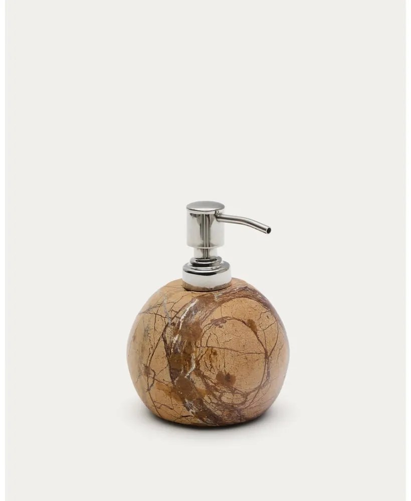 Mramorový dávkovač mydla v prírodnej farbe 200 ml Spalsh – Kave Home