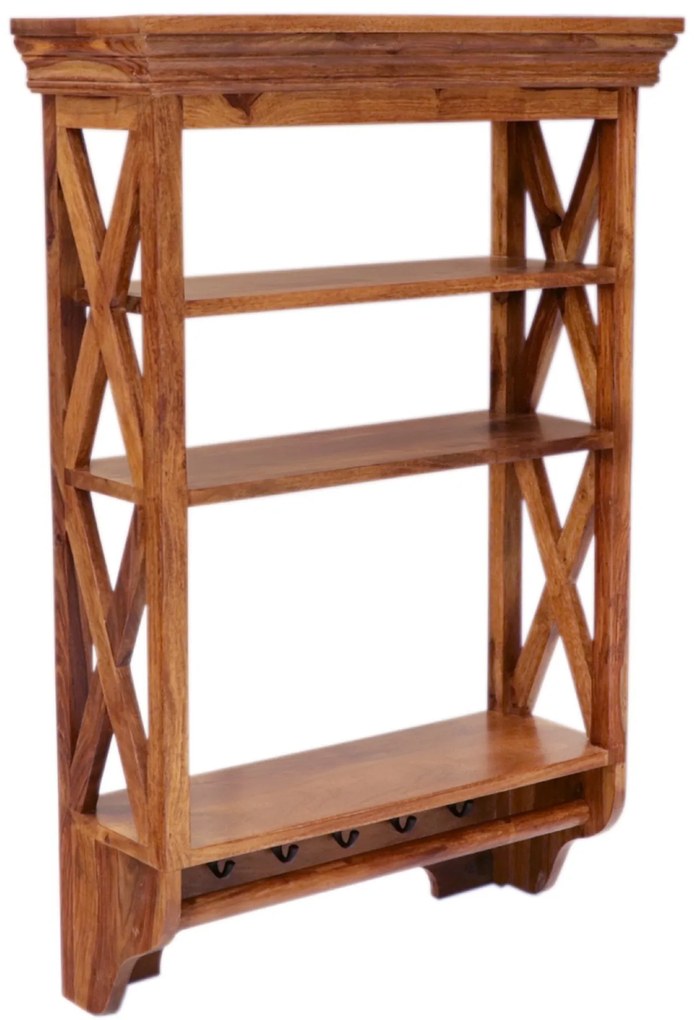 furniture-nabytek.cz - Drevená polička na stenu z masívu palisander 60x90x22