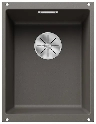 Blanco Subline 320-U, silgranitový drez pod pracovnú dosku 350x460x190 mm, 1-komorový, sivá vulkán, BLA-527343