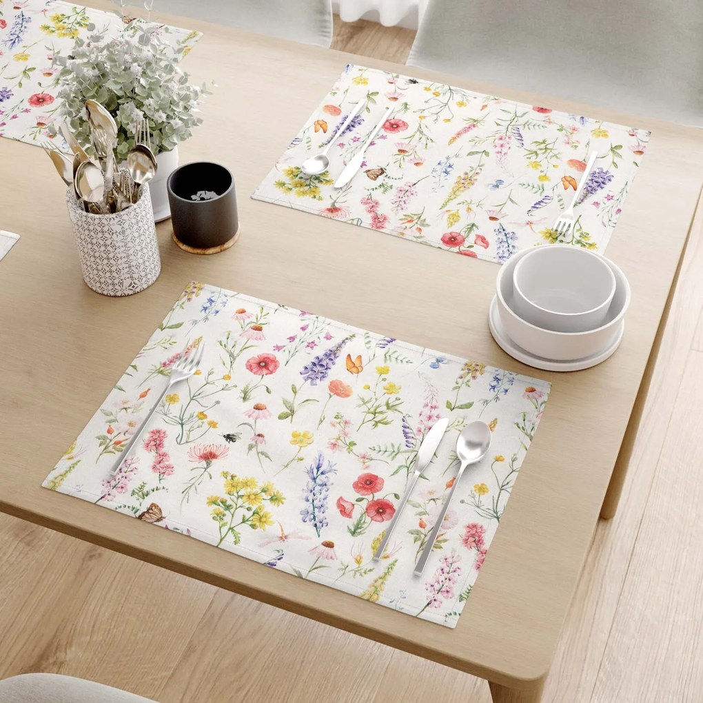 Goldea prestieranie na stôl valencia - rozkvetlá lúka - sada 2ks 30 x 40 cm
