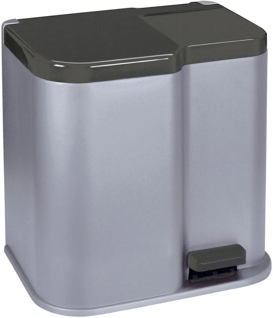 CURVER DUO 15L+6L Odpadkový kôš 40 x 30 x 39,8 cm strieborný 04027-491
