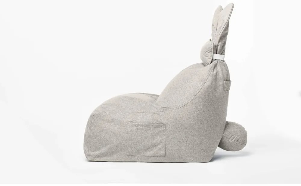 Béžový detský sedací vak The Brooklyn Kids Funny Bunny