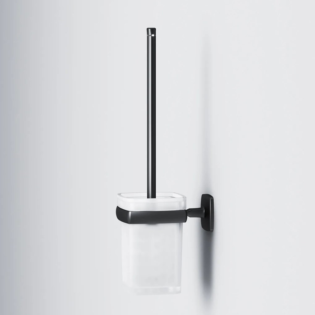 Toaletná kefa AM.PM Gem AGA33422 nástenná, čierna