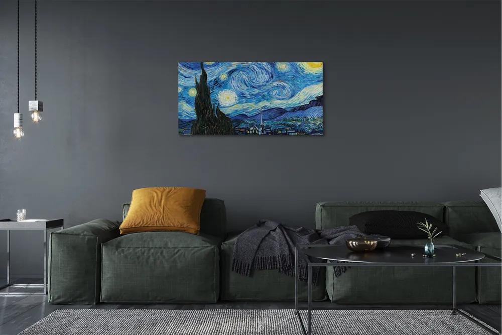 Obraz canvas Art hviezdnej noci 125x50 cm