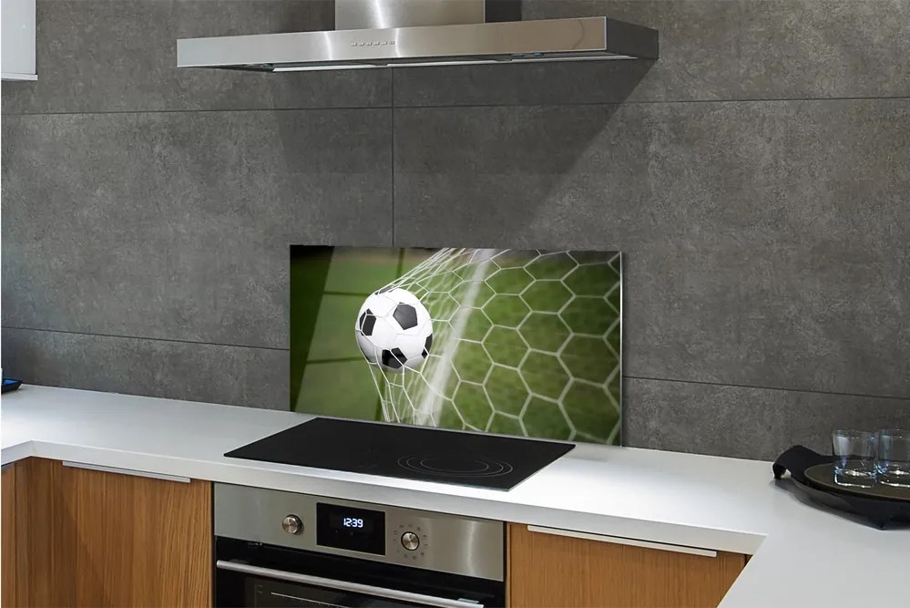 Sklenený obklad do kuchyne Futbal 100x50 cm