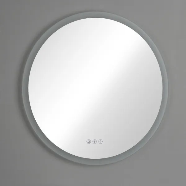 Brilagi-LED RGBW stmievateľné vyhrievané zrkadlo s podsvietením CLARA PRO LED/18W/230V priemer 60 cm IP44