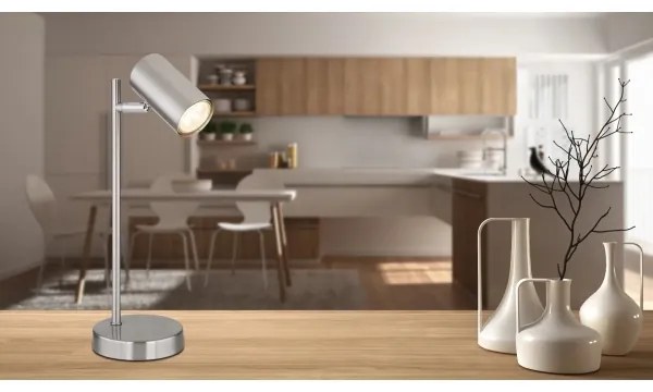 Globo 57910T - Stolná lampa ROBBY 1xGU10/5W/230V matný chróm