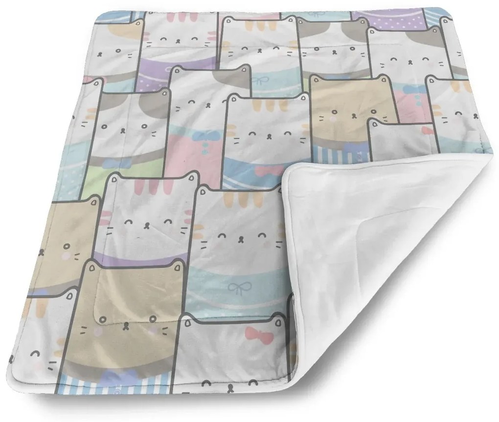 Sablio Deka pre bábätko Farebné mačiatka - 90x120 cm