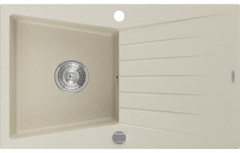 Mexen Cesar - drez granitový 77,5x47,0cm, 1-komorový, béžová, 6514771010-69