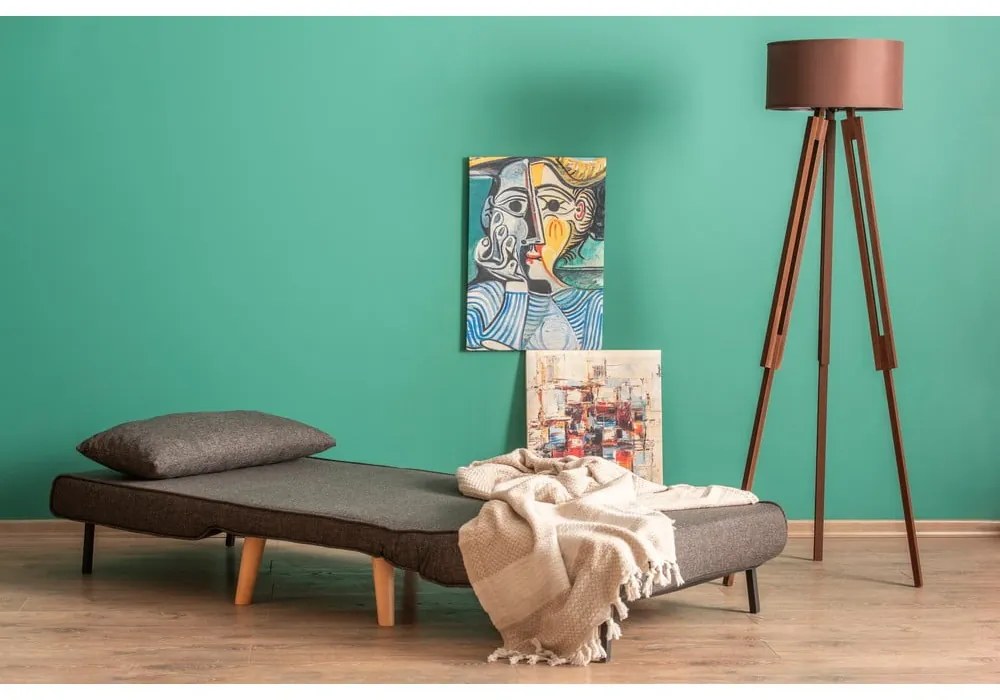 Tmavosivé kreslo Folde – Artie