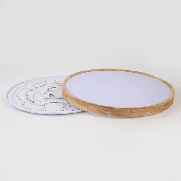 Brilagi - LED stmievateľné svietidlo WOODROUND LED/70W/230V 3000-6000K priemer 80 cm + diaľkové ovládanie