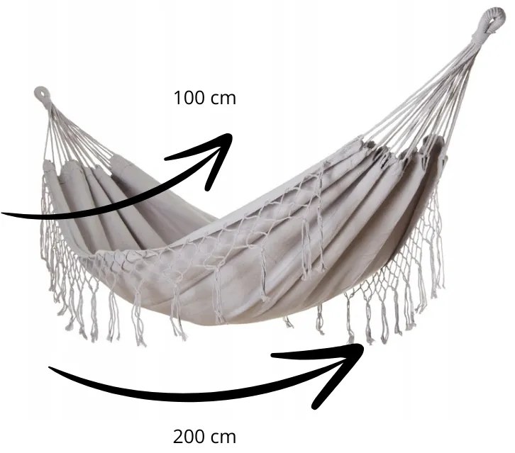 Houpací síť Midas šedá III