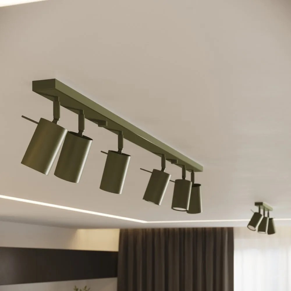 Zelené bodové svietidlo 6x81 cm Etna – Sollux