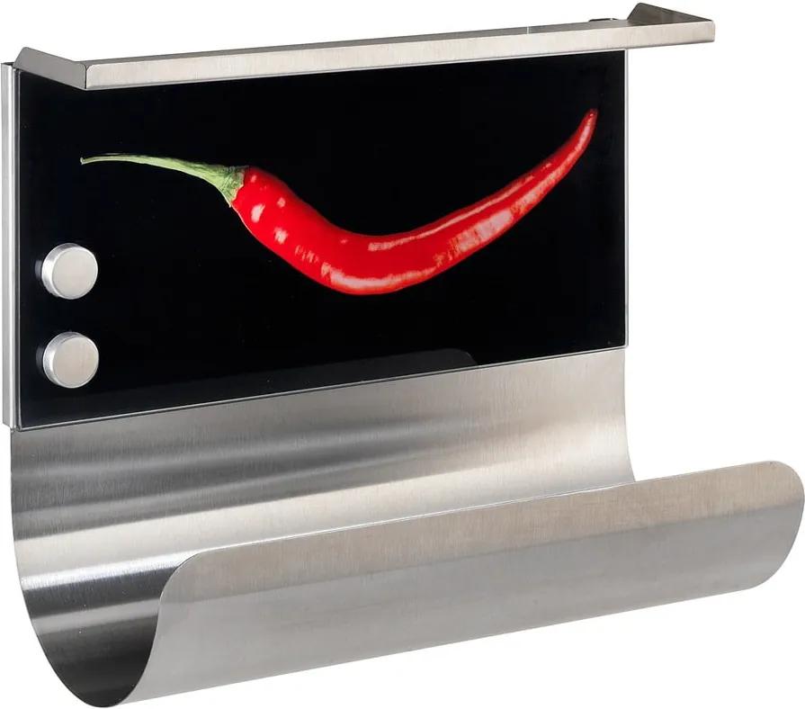 Magnetický držiak na utierky s poličkou Hot Pepper