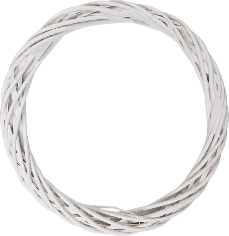Biely antik ratanový veniec Wreath Rattan L - Ø 40*4 cm
