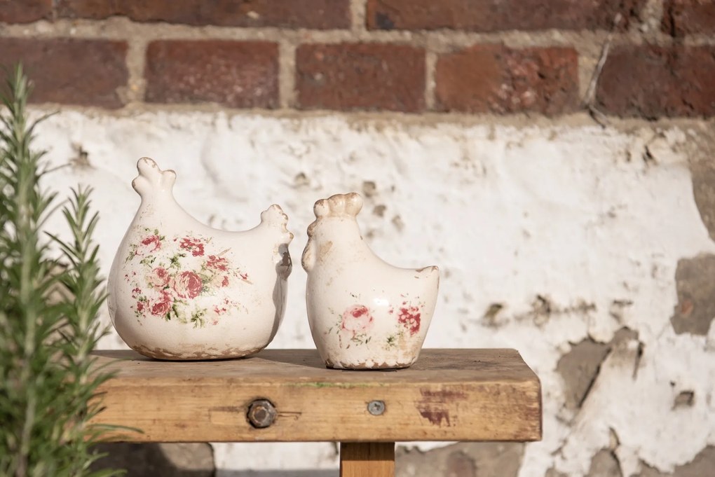 Dekorácia vintage kohútik s ružami Rose - 9 * 6 * 11 cm