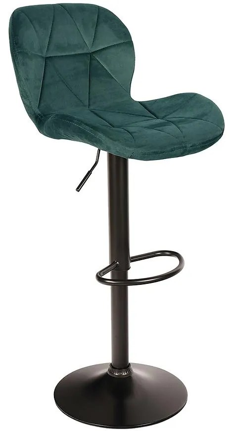 Barová Stolička Zoya zelená welur