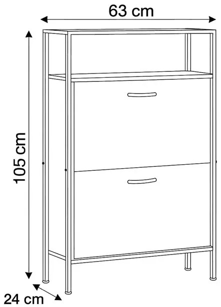 Botník MDF Dub - 2/2