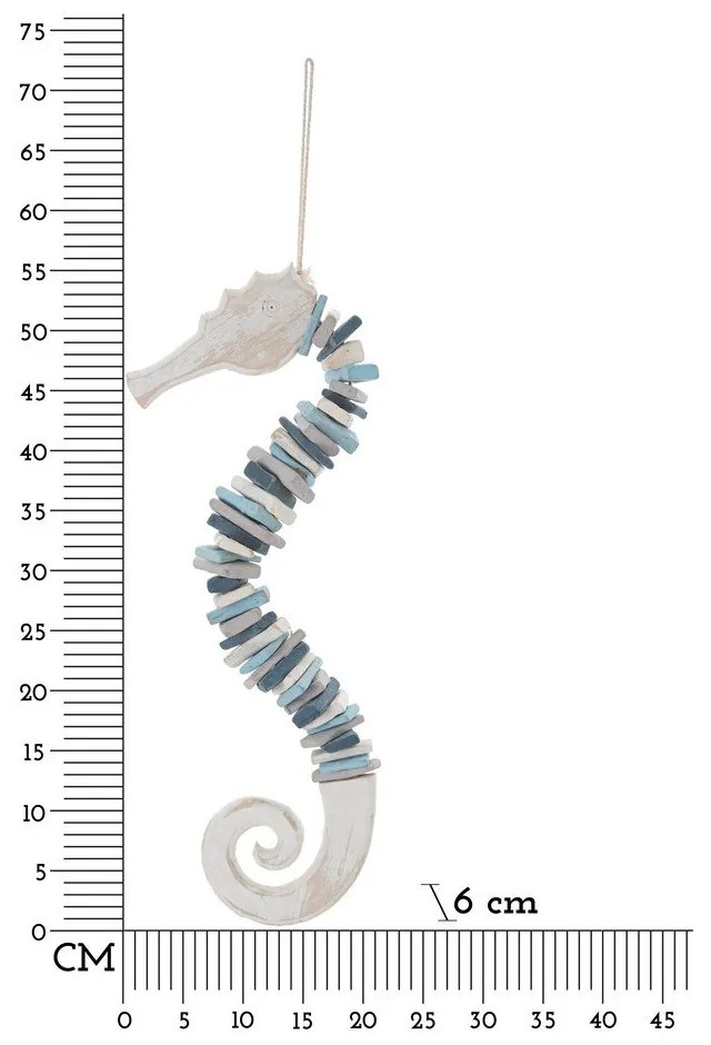 Drevená nástenná dekorácia 22x55 cm Sea Horse – Mauro Ferretti