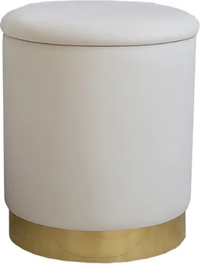 CH Taburetka s úložným priestorom Lena - krémová