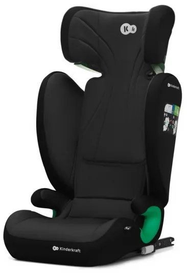 KINDERKRAFT - Autosedačka JUNIOR FIX 2 (100-150 cm) Graphite black