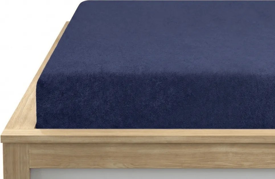 Froté plachta EXCLUSIVE námornícka modrá 90 x 200 cm