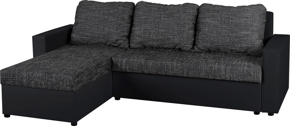 XXXLutz ROHOVÁ SEDAČKA, textil, kompozitné drevo, čierna P & B - Sedačky - 000044001605