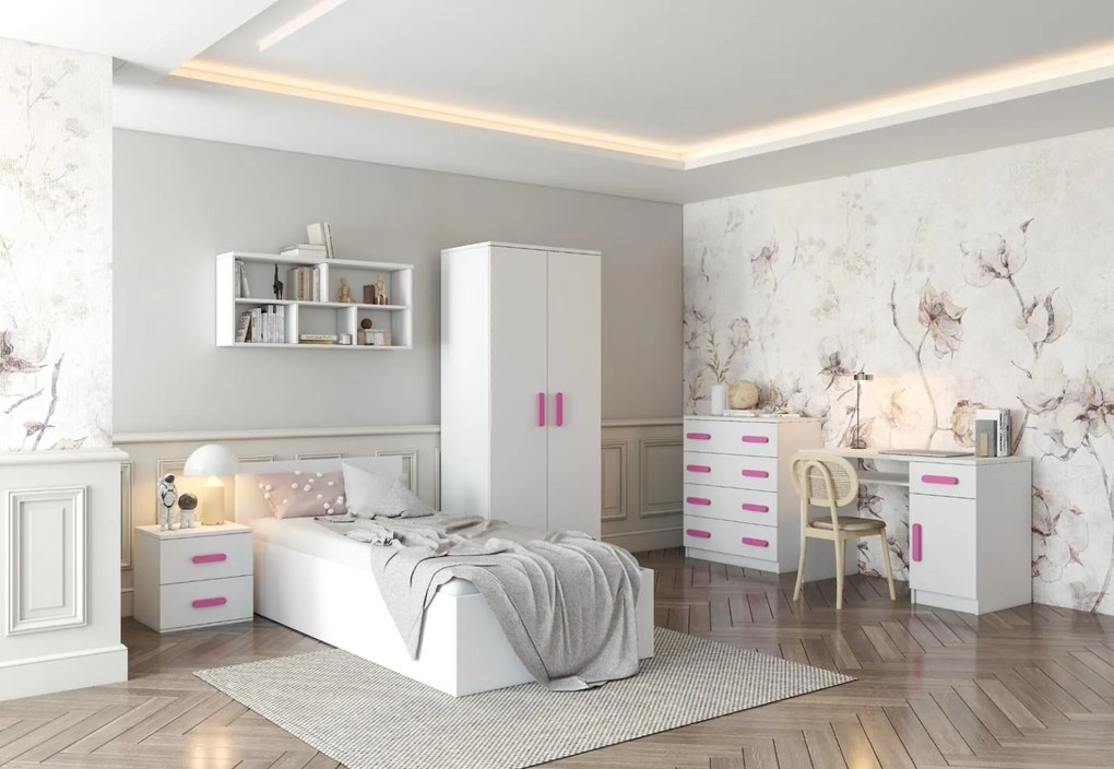 Šatníková skriňa SCOUT - biela (viac variant)