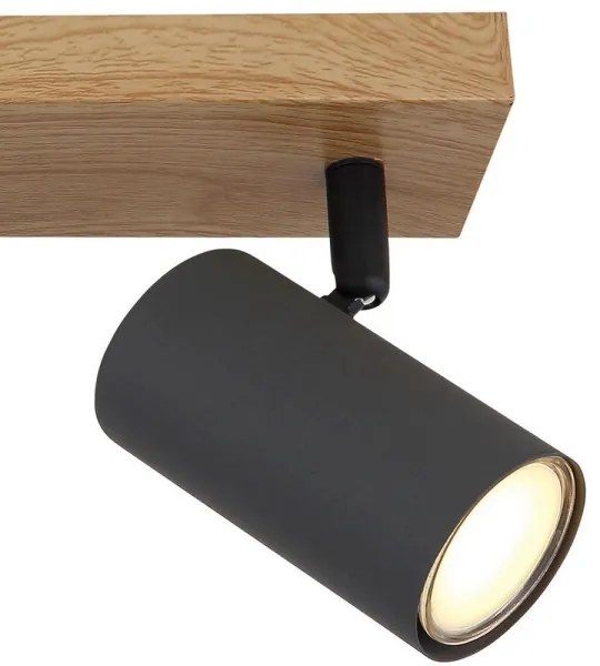 Globo 57911-3G - Bodové svietidlo ROBBY 3xGU10/35W/230V šedá/hnedá