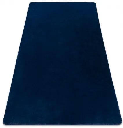 Koberec prateľný POSH Shaggy, plyšový, Hrubý, protišmykový, tmavo modrá Veľkosť: 120x160 cm