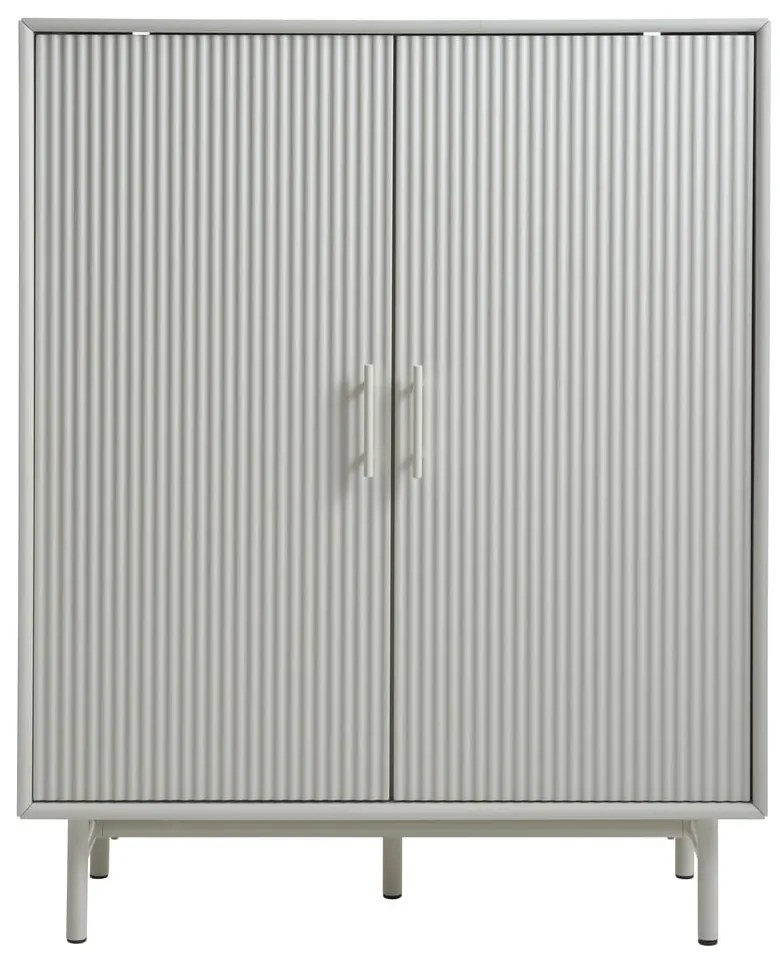 Sivá skrinka 100x125x40 cm Palma – Unique Furniture