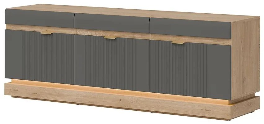 TV stolík Milton Ml01 Dub Crem Torro Sivá