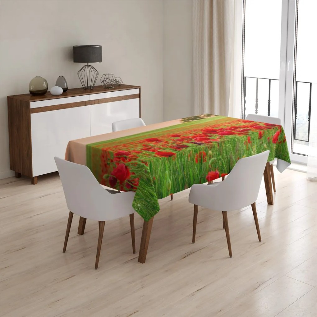 Sablio Obrus Pole vlčieho maku 2 - 130x130 cm