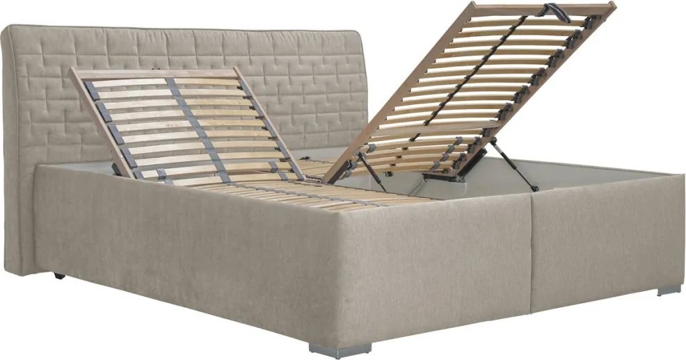 Posteľ Rita 180x200 cm, béžová látka