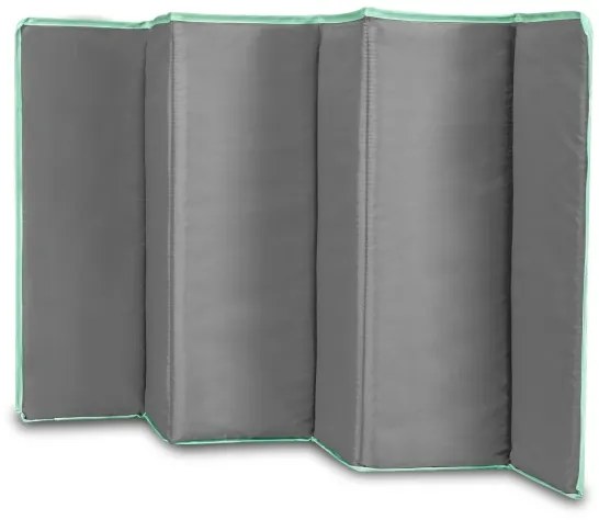 Lionelo - Cestovná postieľka FLOWER tyrkysová