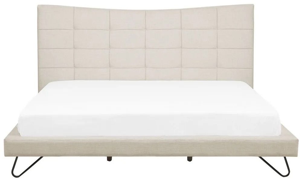 Manželská posteľ 180 cm LANEL (s roštom) (béžová). Vlastná spoľahlivá doprava až k Vám domov. 1007298