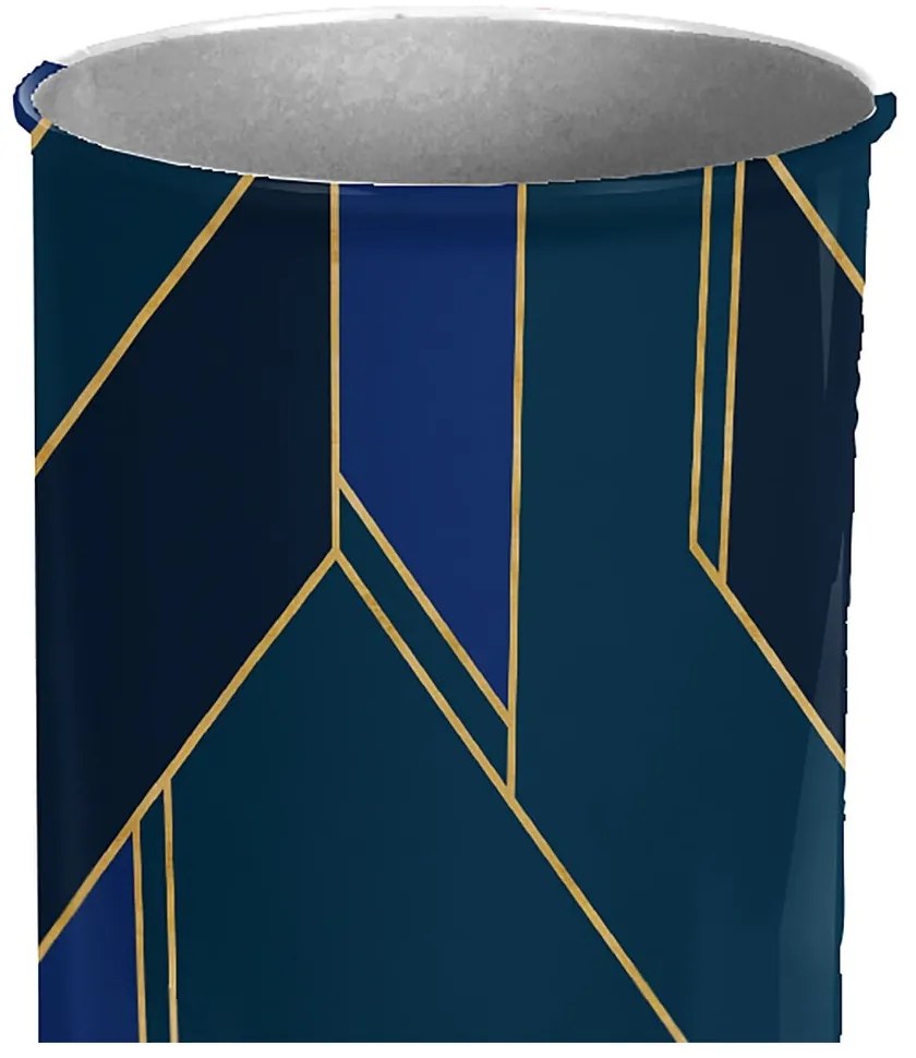 Tmavomodrá kovová WC kefa Achille – douceur d'intérieur