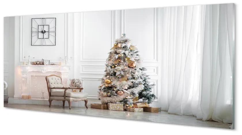 Obraz na akrylátovom skle Vianočné ozdoby 120x60 cm