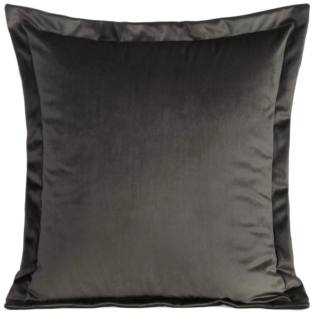 DEKORAČNÁ OBLIEČKA NA VANKÚŠ RIA45X45 CM GRAFITOVÁ