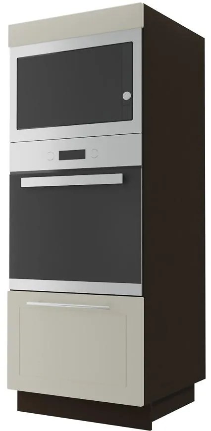 Kuchynská skrinka D5ae/60/154 Quantum vanilla mat/lava