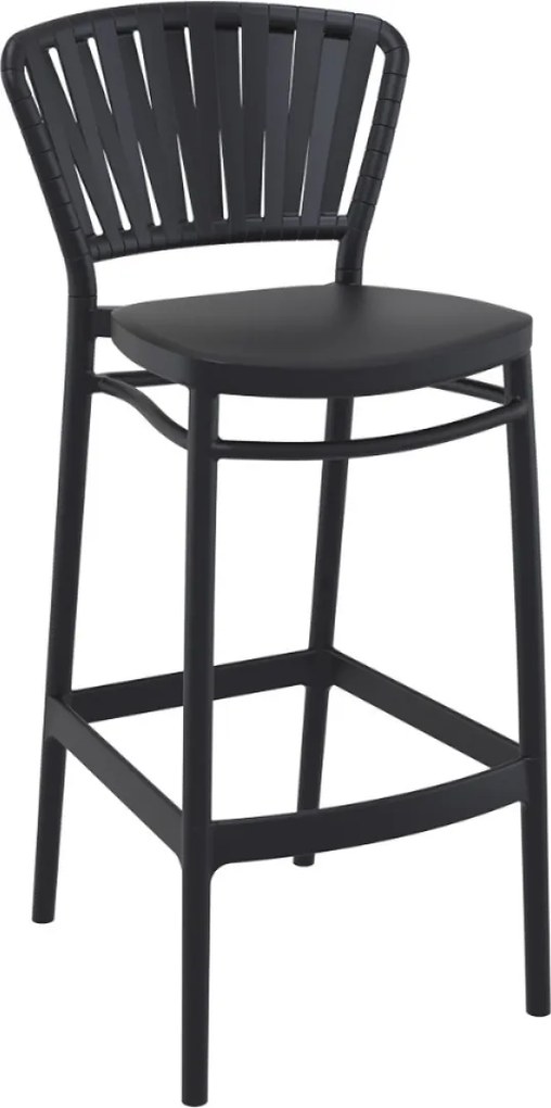 PORTOFINO BAR 75 záhradná barová stolička marsala