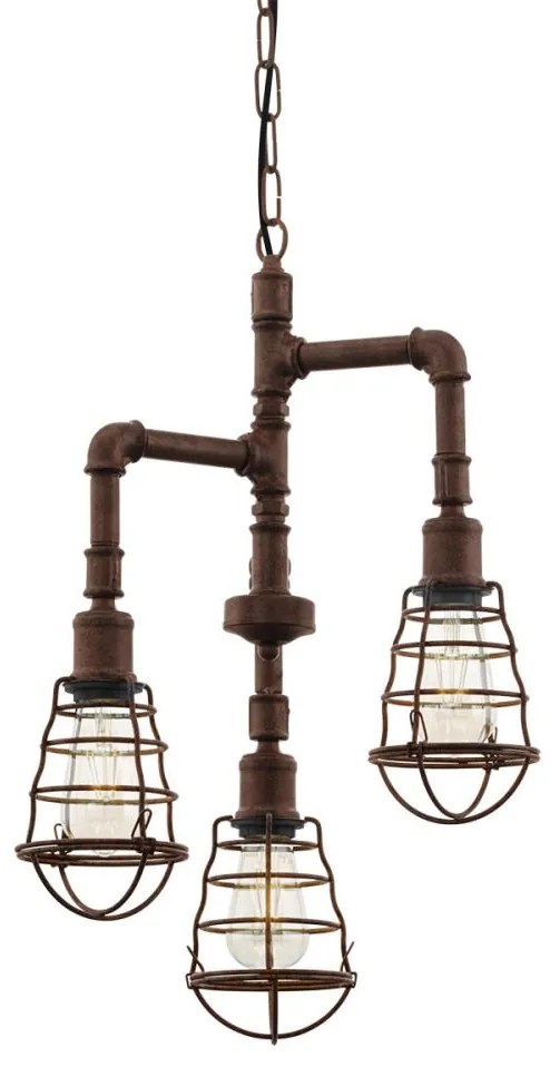 Eglo 49808 - Luster na reťazi PORT SETON 3xE27/60W