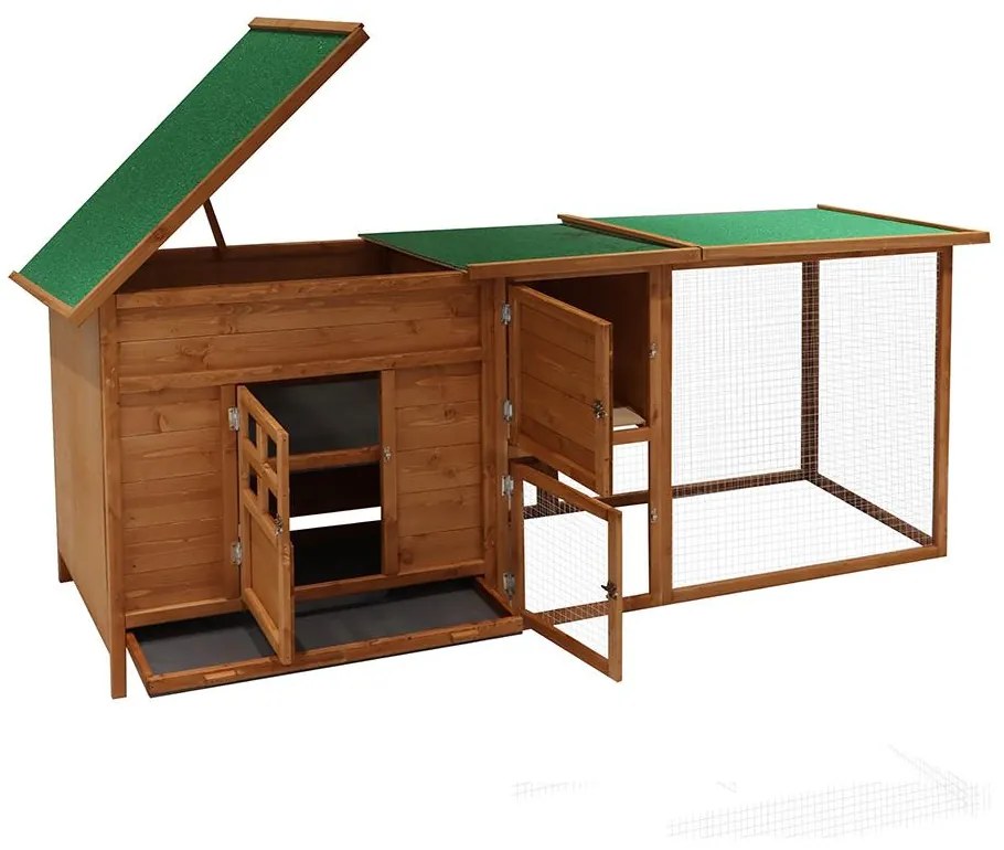 Kurník Avenberg IRIS 215 x 65 x 80 cm hnedý