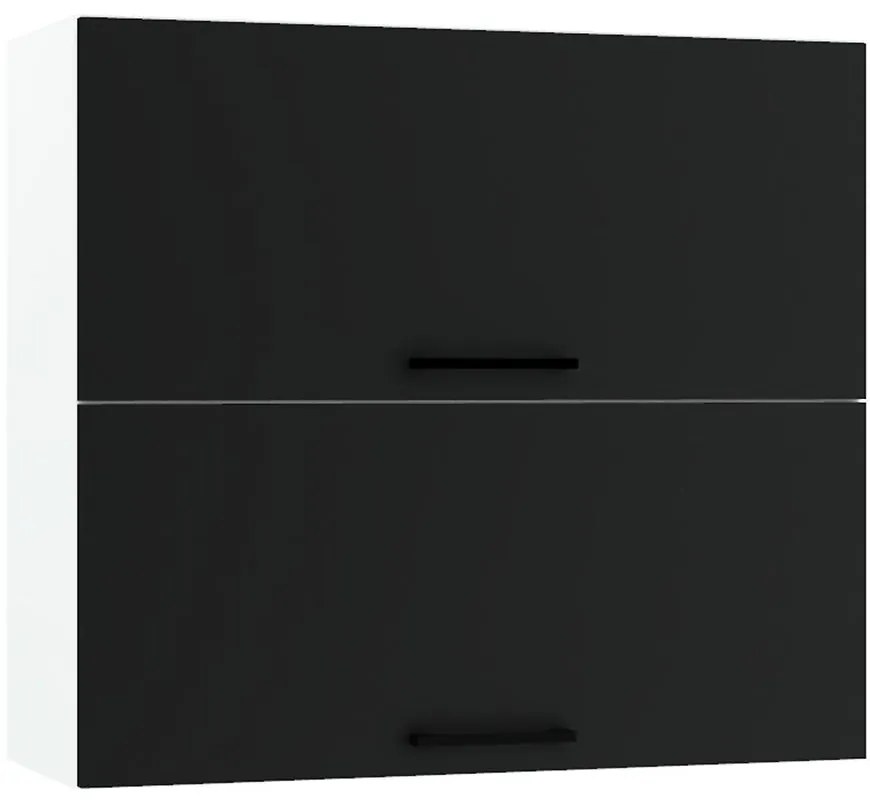 Kuchynská skrinka Max W80grf/2 čierna