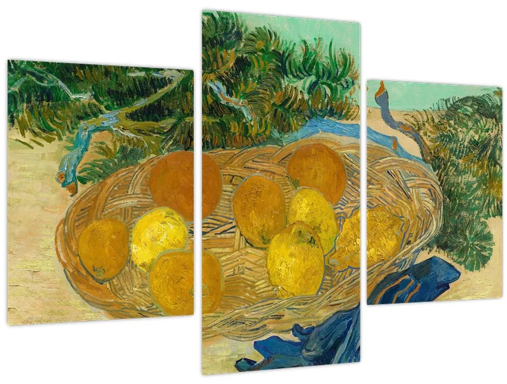 Obraz - Vincent van Gogh, Still Life of Oranges and Lemons with Blue Gloves, reprodukcia (90x60 cm)