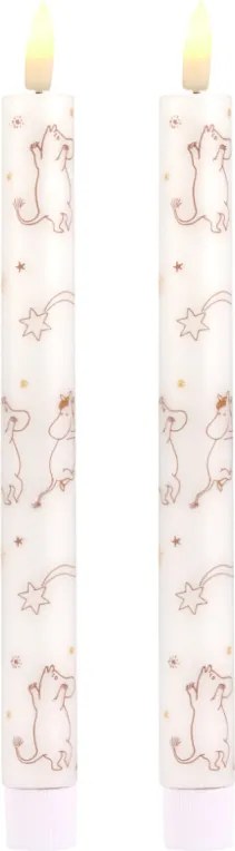 LED sviečky Moomin Comet, 2ks / vysoké