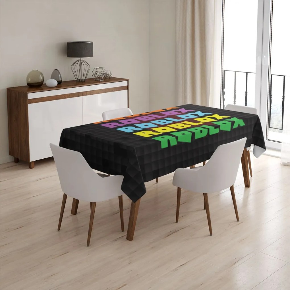 Sablio Obrus ROBLOX Farebný text - 90x90 cm