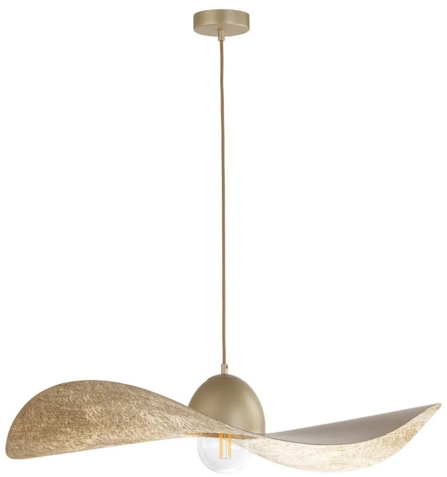 Luster na lanku KAPELLO 1xE27/60W/230V pr. 76 cm zlatá